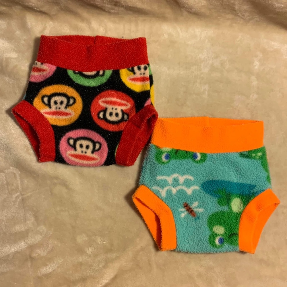 Two Cloth Diaper Fleece Cover
